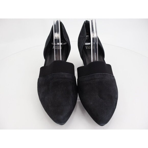 Eileen Fisher Womens Hilly Pumps Block Wedge Pointed Toe Black Suede Size 7.5 - Picture 5 of 14